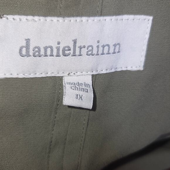 Daniel Rain Olive Utility Vest with Hood Sz 1X - Picture 5 of 7